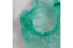 China Non Woven Disposable Head Cap Breathable Round Bouffant Design OEM service supplier