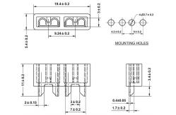 China Medium ATS Blade Fuse Holders 32V 20A Automotive With Brass Terminals supplier