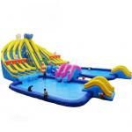 Water Slide Commercial Customized Large Hippo Inflatable Water Slide With Pool for sale