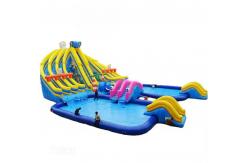 China Large Inflatable Water Slide With Pool  Adult Water Slide Bounce House Inflatable Slide supplier