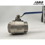 Fabia 1/4'' 3 Way Thread Ball Valve Electric Adjustalbe Type Stainless Steel L-Port for sale