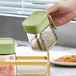 ‎10.9 Ounces Salt Sugar Pepper Spice Storage Containers Glass Seasoning Jar Set Leakproof for sale