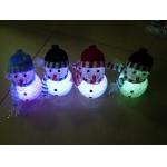 Rainbow Color Changing LED Flashing Snowman Toy Holiday Party No Peculiar Smell for sale