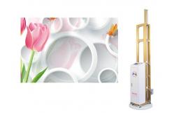 China Lcd Touchscreen High Resolution 2880dpi Wall Mural Printing Machine supplier