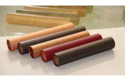 China Classical Leather Surface Cardboard Paper Cans Packaging with SGS Certification supplier