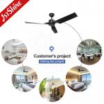 Home Black ABS Blades 6 Speed Low Noise Ceiling Fan With Remote Control