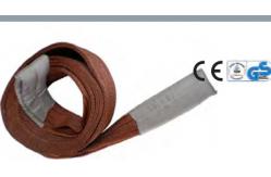 China 9000kg Polyester Eye And Eye Webbing Sling Three Layers supplier