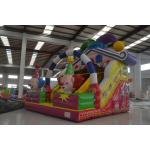 Classic Inflatable Circus Clown Dry Slide , Pvc Inflatable Clown Slide Funny Clown for sale