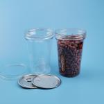 PET Transparent 27oz 800ml Screwed Plastic Food Jars for sale