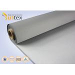 550C High Temperature Resistant PU Coated Fiberglass Cloth Roll 0.7mm Fire Protection for sale