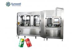 China Automatic Aluminum Can CSD Carbonated Beverage Drink Filling Sealing Machine supplier