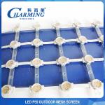 Lightweight DC12V LED Mesh Display , Multiscene LED Curtain Video Wall
