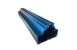 China Bright Blue Anodizing Extruded Aluminum Case 6063 / 6061 Water Proof supplier