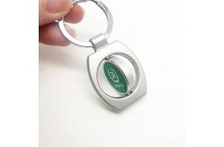 China Customized Logo Metal Keychain Holder with MOQ of 500 Pieces supplier
