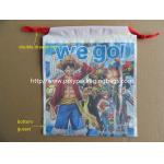 Custom Printed Drawstring Plastic Bags / Double Drawstring Bag OEM for sale