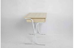 China White Oak Study Home Office Computer Desk With Drawer Adjustable Base supplier