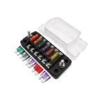 Waterproof Dustproof Automotive Car Auto Blade Bus Fuse Holder Block Box Without Led Indicator 6-way Marine for sale