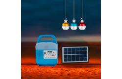 China FCC Painted Matte Blue Solar Hen House Lighting Kit With 5 Meter Cable supplier