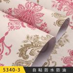 3D Flower PVC Wallpaper for Home Decor Moisture proof Function 45cm Width PVC Material for sale