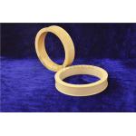 Alumina Material Custom Ceramic Parts Good Insulation In Yellow Color for sale