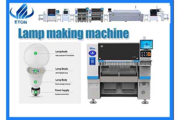 High End Vision Flight Camera LED Chip Mounter Machine for DOB Bulbs Light Production Line