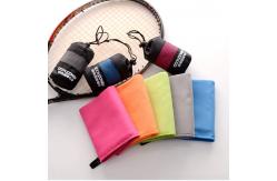 China Rectangular Beach Microfiber Towel Ultra Absorbent Fabric For Custom Logo supplier
