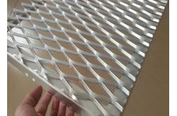China Aluminum Expanded Metal Mesh For Cladding , Frame Expanded Metal Screen Facade supplier