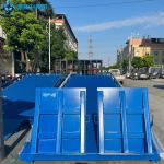 10T-10M Customized Blue Loading And Unloading Goods Hydraulic Dock Ramp Product Details for sale