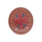 Colorful Custom Embossed Leather Patches For Hats / Bag Light Weight for sale