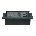 Multifunctional Hydraulic Desktop Flip Socket Switch Junction Box For Office Furniture for sale