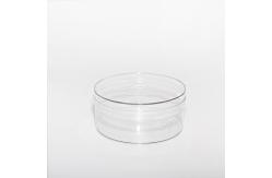 China Transparent Food Grade Round Container PET Plastic Box With Clear Lid supplier