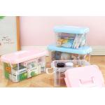 Stacking Clear Plastic Stacking Storage Boxes Bins With Lid