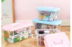 China Stacking Clear Plastic Stacking Storage Boxes Bins With Lid supplier