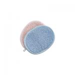 China Colorful Oval Body Scrub Pad Bathing Scrubber For Promotion for sale