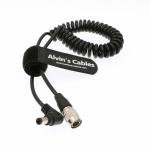 Alvin's Cables Hirose 4 Pin Male to Right Angle DC Jack for Blackmagic Sound Devices 633/644/688 Zoom F8 for sale