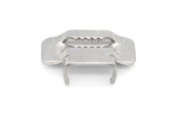 China Silver 201 304 Stainless Steel Strap Buckle With High Tensile Strength supplier