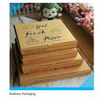 Take Away Pizza Paper Box Packaging Foldable With Printing Surface for sale