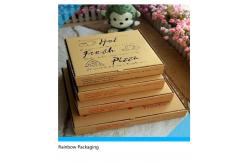 China Take Away Pizza Paper Box Packaging Foldable With Printing Surface supplier