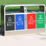 90cm 33 Litre Galvanized Steel Recycling Garbage Bins for sale