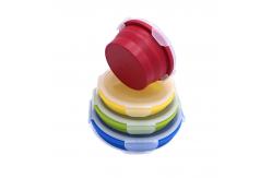 China OEM Microwavable Collapsible Silicone Bento Box With Airtight Lid supplier