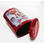 lnner Lid Biscuit Tin Box Round Embossed Cookies Tin Can for sale