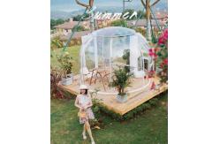 China 3m Clear Bubble Tents Restaurant Outdoor Transparent Bubble Dome With LED Light supplier