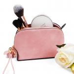 Recyclable Half Moon Shape Makeup Travel Bag With Tassel for sale