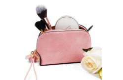 China Recyclable Half Moon Shape Makeup Travel Bag With Tassel supplier