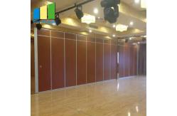 China Movable Soundproof Folding Room Partitions Aluminum Frame + Board Structure supplier