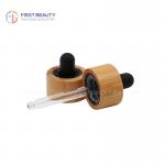 Biodegradable Child Resistant Glass Dropper In Natural Bamboo Color for sale