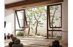 China Buildings Aluminium Top Hung Window Frame Glass Heat Insulation supplier