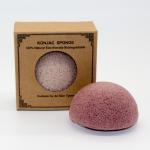 ODM Organic French Red Clay Konjac Sponge Exfoliating Skin Care Sponge for sale