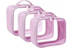 China Waterproof Shockproof Storage Cosmetic Toiletry Bag With Handle Strap supplier
