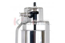 China Hand Manual Sausage Stuffer Making Equipment 10LBs With Three Stuffing Tubes supplier